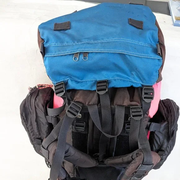 π Lowe Alpine Sirocco Internal Frame Blue Nylon Hiking Camping Backpack π - Picture 8 of 16